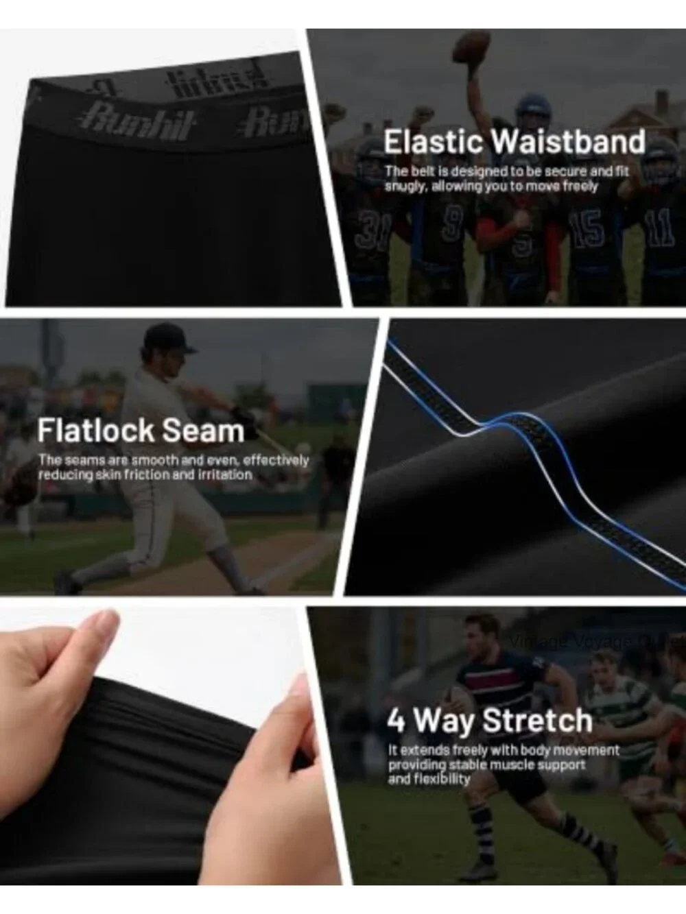 Mens Compression Shorts with Cup Pocket Athletic Supporter for Baseball Football